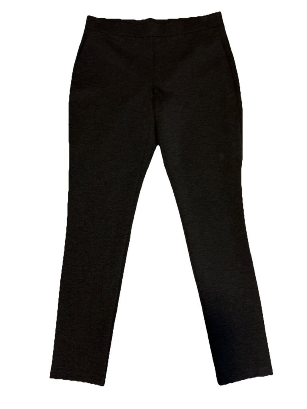 Theory Women Shawn C 2 Polish Ponte Htr Pull On Leggings Charcoal Size Medium